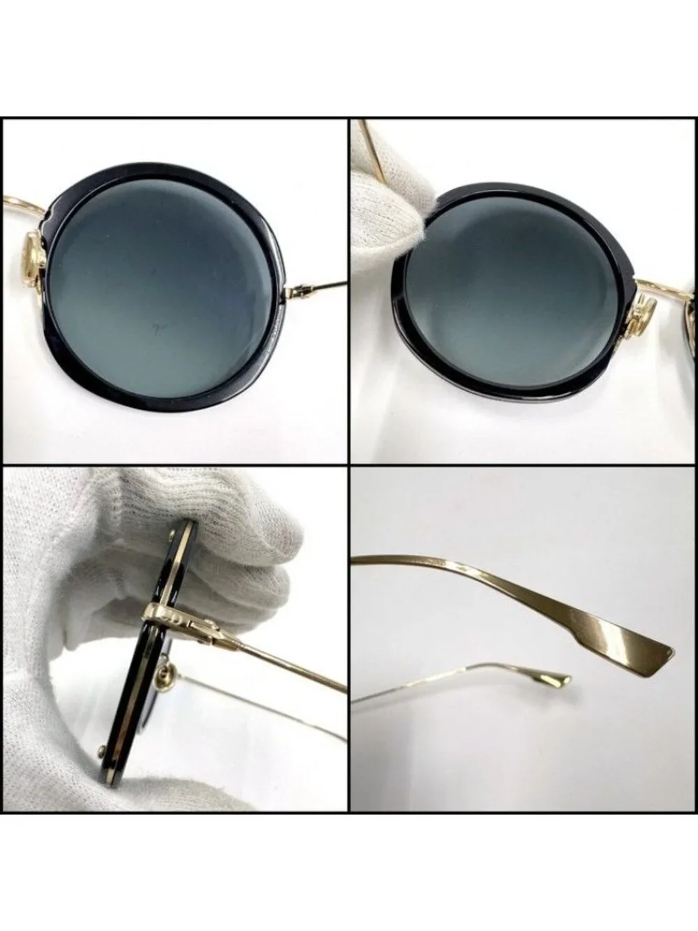 Dior Hypnotic 1 Sunglasses Champagne Gold Flame Black Cles Lens - Picture 3 of 7